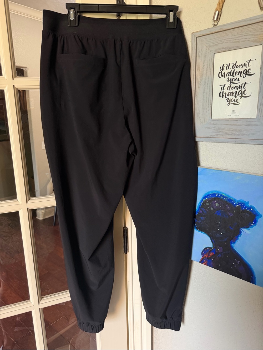Athleta Black Stretch Brooklyn Joggers Sz 14 Pants - Picture 5 of 5
